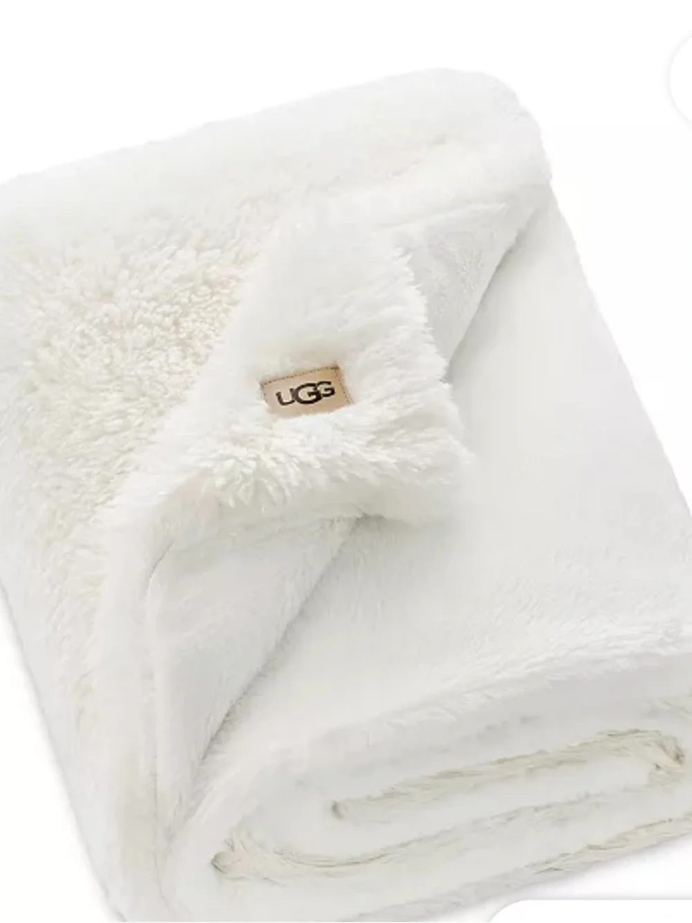 New UGG Corben Textured Throw in Snow